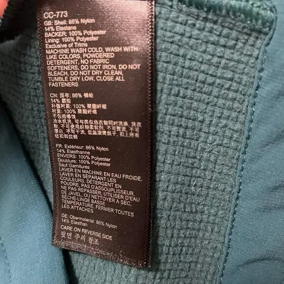 Marmot Moblis Softshell Jacket Womens S Teal Hooded Stretch Gorpcore Windbreaker - Picture 8 of 12